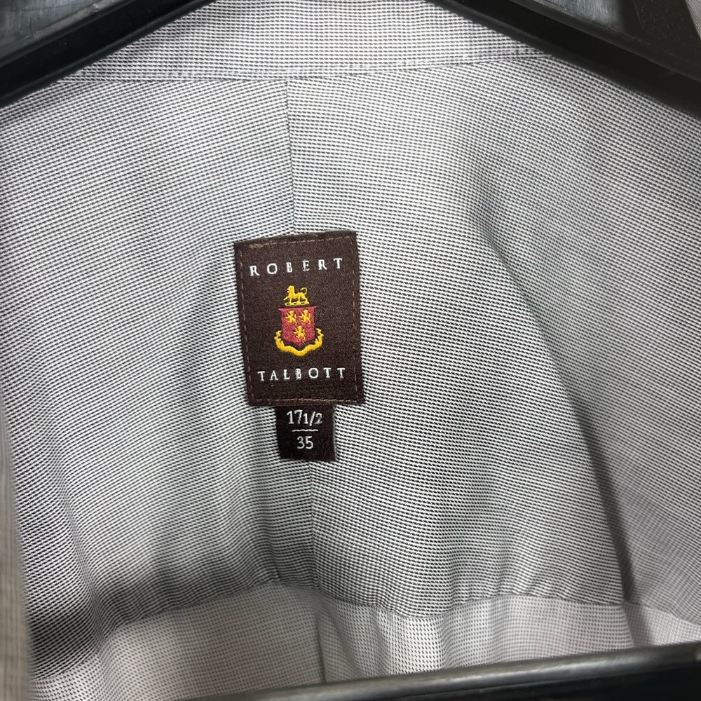 Robert Talbott Light Gray Casual Button Down Shirt - image 3